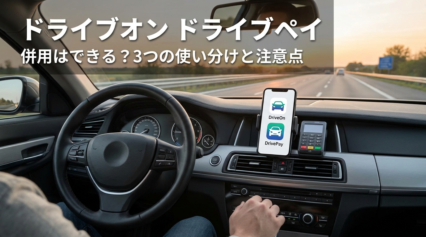 ドライブオン ドライブペイ 併用はできる?3つの使い分けと注意点