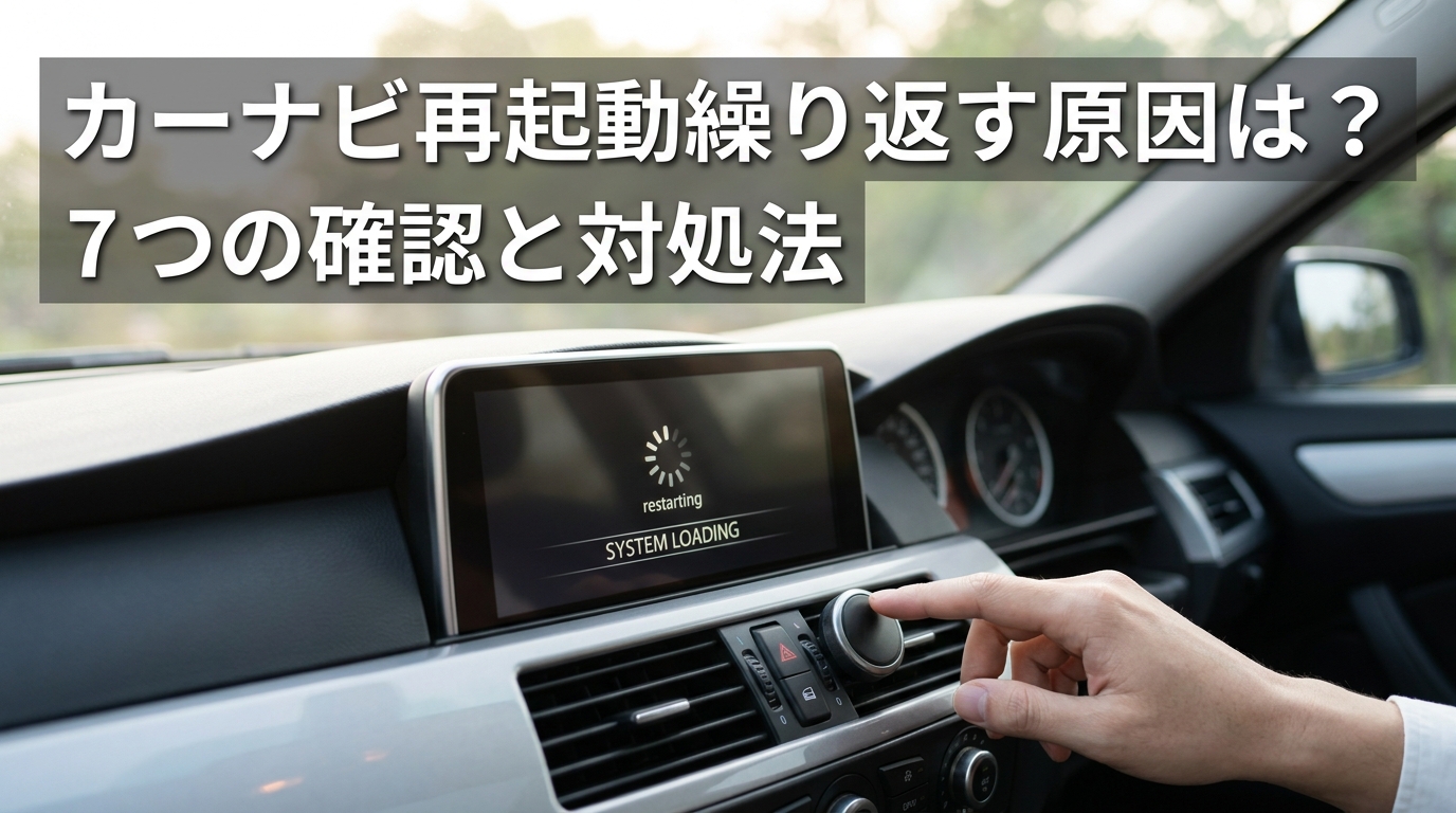 カーナビ再起動繰り返す原因は？7つの確認と対処法