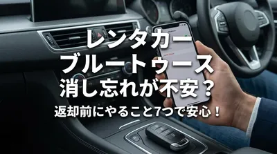 レンタカーのブルートゥース消し忘れが不安？返却前にやること7つで安心！