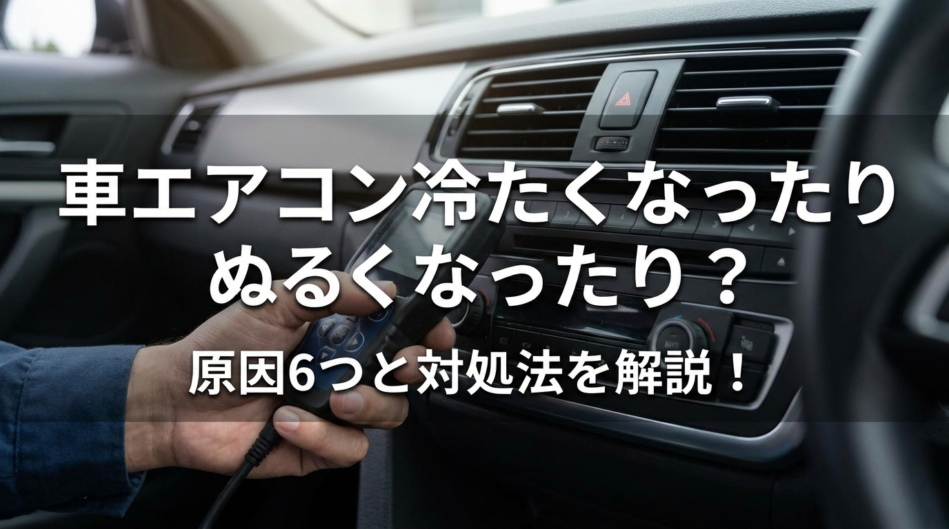 車エアコン冷たくなったりぬるくなったり?原因6つと対処法を解説!