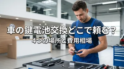 車の鍵電池交換どこで頼む？4つの場所と費用相場