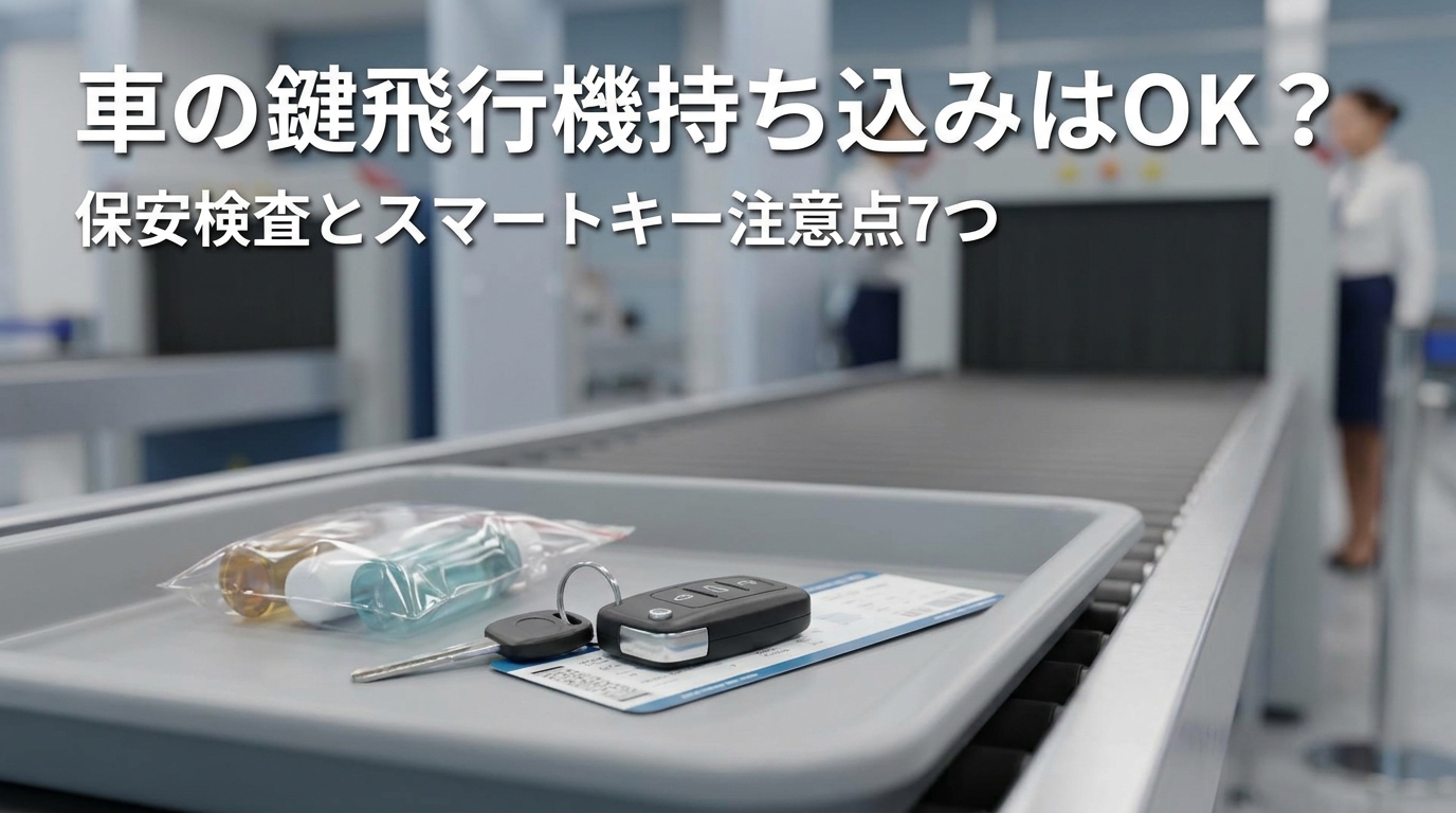車の鍵飛行機持ち込みはOK?保安検査とスマートキー注意点7つ